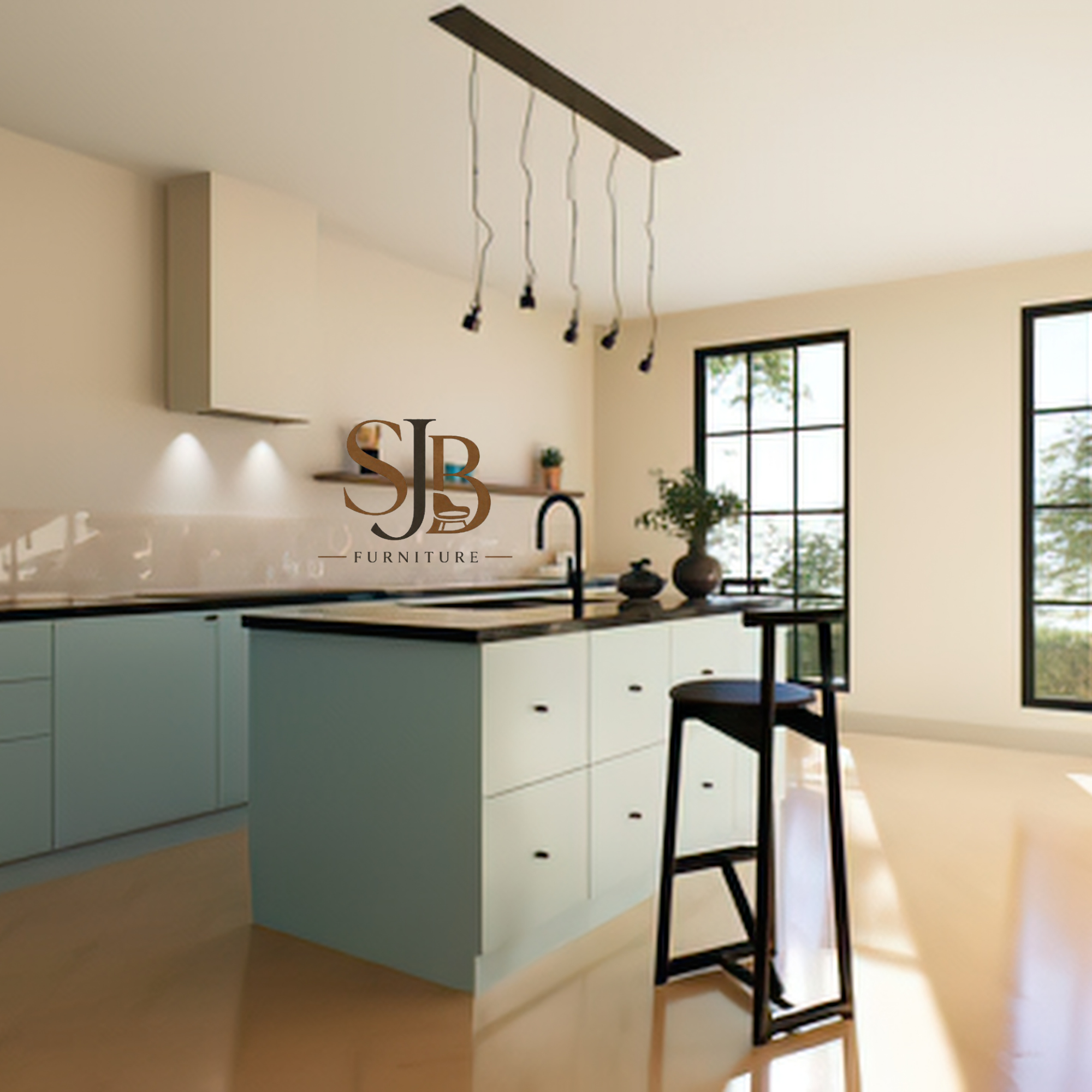 kitchen set minimalis modern l shape kombinasi putih & kayu natural kitchen set minimalis modern l shape kombinasi putih & kayu natural