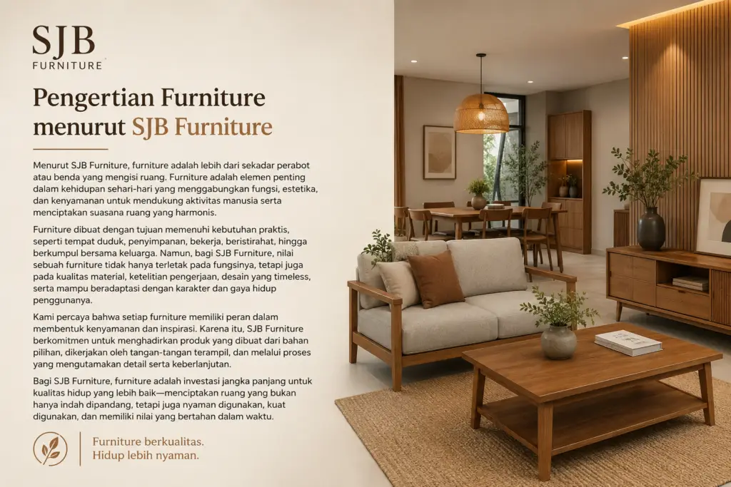 pengertian furniture menurut sjb furniture