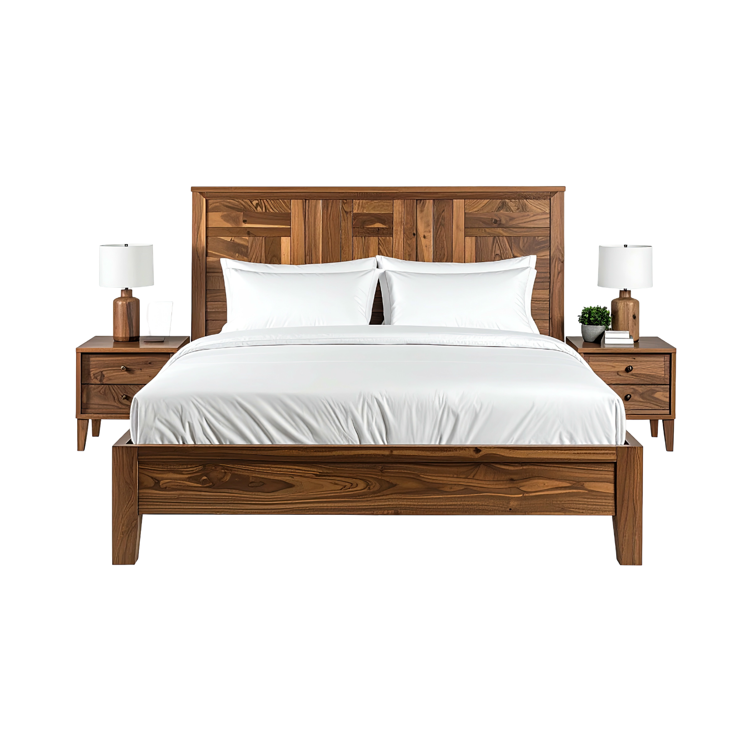 tempat tidur kayu jati minimalis natural solid + nakas set tempat tidur kayu jati minimalis natural solid + nakas set