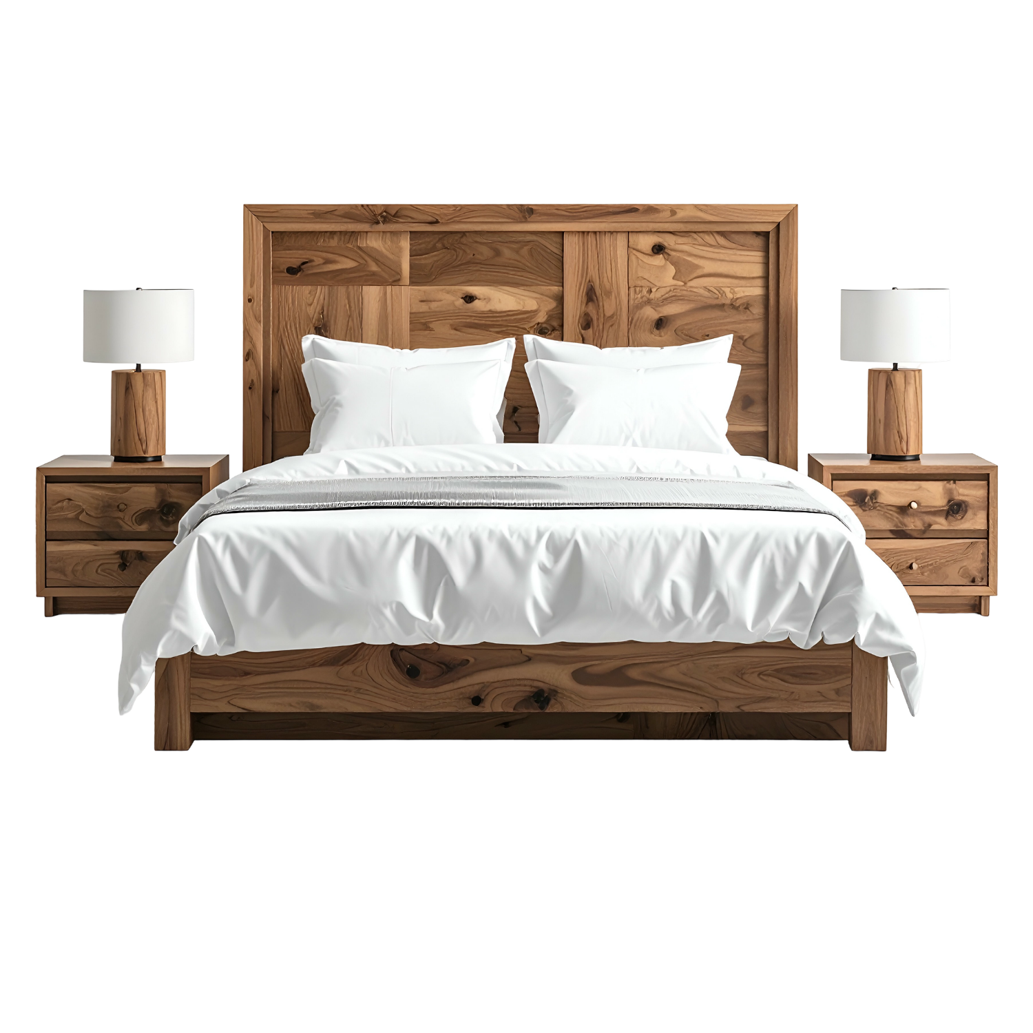 tempat tidur kayu jati minimalis natural solid + nakas set tempat tidur kayu jati minimalis natural solid + nakas set